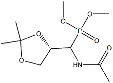 [(S)-(2,2-Dimethyl-1,3-dioxolan-4-yl)(acetylamino)methyl]phosphonic acid dimethyl ester Structure