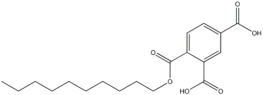 4-(Decyloxycarbonyl)isophthalic acid Struktur