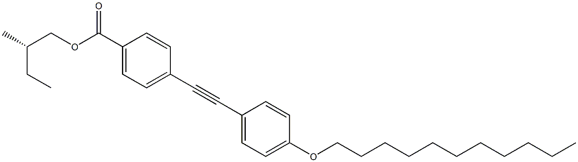 4-[(4-Undecyloxyphenyl)ethynyl]benzoic acid (S)-2-methylbutyl ester Struktur
