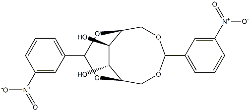 1-O,6-O:2-O,5-O-Bis(3-nitrobenzylidene)-L-glucitol 结构式