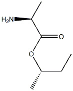 (S)-2-Aminopropanoic acid (S)-1-methylpropyl ester Struktur