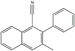 2-Phenyl-3-methylnaphthalene-1-carbonitrile Structure