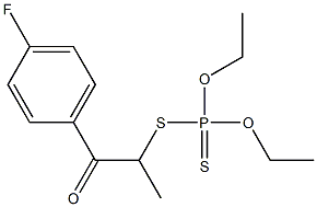Dithiophosphoric acid O,O-diethyl S-[1-(4-fluorobenzoyl)ethyl] ester Structure
