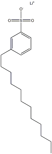 3-ドデシルベンゼンスルホン酸リチウム 化学構造式
