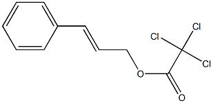Trichloroacetic acid (2E)-3-phenyl-2-propenyl ester Struktur