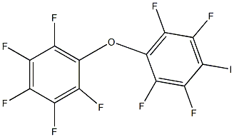 1-(4-Iodo-2,3,5,6-tetrafluorophenoxy)-2,3,4,5,6-pentafluorobenzene Struktur