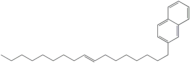 2-(8-Heptadecenyl)naphthalene 结构式
