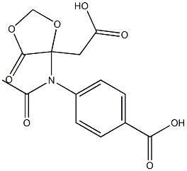 4-[(4-Carboxymethyl-5-oxo-1,3-dioxolan-4-yl)acetylamino]benzoic acid