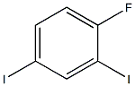 1-フルオロ-2,4-ジヨードベンゼン 化学構造式