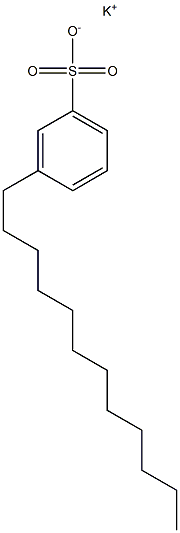 3-Dodecylbenzenesulfonic acid potassium salt Structure