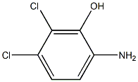 2-アミノ-5,6-ジクロロフェノール 化学構造式