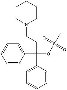 Methanesulfonic acid 3-piperidino-1,1-diphenylpropyl ester Struktur