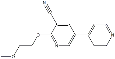 2-(2-Methoxyethoxy)-5-(4-pyridinyl)pyridine-3-carbonitrile