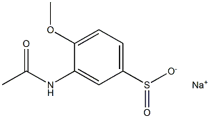 3-(Acetylamino)-4-methoxybenzenesulfinic acid sodium salt Structure