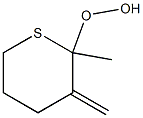 (Tetrahydro-3-methylene-2-methyl-2H-thiopyran)-2-yl hydroperoxide Struktur