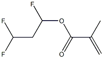 Methacrylic acid (1,3,3-trifluoropropyl) ester Structure