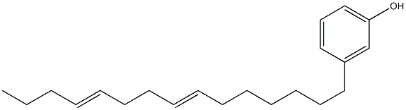 3-(7,11-Pentadecadienyl)phenol Structure
