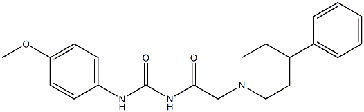 1-(p-Methoxyphenyl)-3-[(4-phenylpiperidino)acetyl]urea