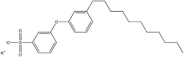 3-(3-Undecylphenoxy)benzenesulfonic acid potassium salt Struktur