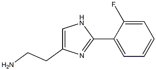 2-[2-フルオロフェニル]-1H-イミダゾール-4-エタンアミン 化学構造式