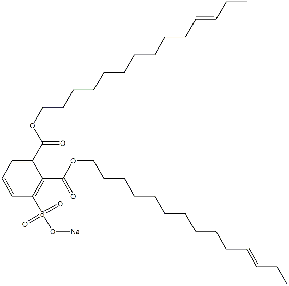 3-(Sodiosulfo)phthalic acid di(11-tetradecenyl) ester