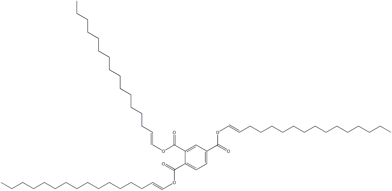 1,2,4-Benzenetricarboxylic acid tri(1-hexadecenyl) ester Structure