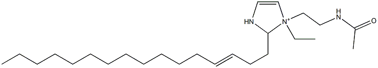 1-[2-(Acetylamino)ethyl]-1-ethyl-2-(3-hexadecenyl)-4-imidazoline-1-ium Structure