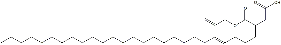 3-(4-ヘキサコセニル)こはく酸1-水素4-アリル 化学構造式