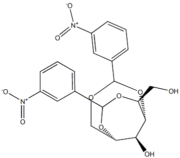 1-O,4-O:2-O,5-O-Bis(3-nitrobenzylidene)-L-glucitol Structure