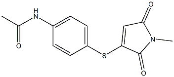 2-(4-Acetylaminophenylthio)-N-methylmaleimide