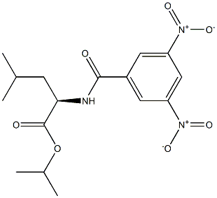 (2R)-2-[(3,5-Dinitrobenzoyl)amino]-4-methylpentanoic acid isopropyl ester 结构式