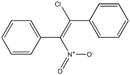 (E)-1,2-Diphenyl-1-chloro-2-nitroethene Struktur