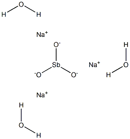 Sodium antimonite trihydrate Struktur