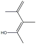 (1Z)-1,2,3-Trimethyl-1,3-butadien-1-ol 结构式