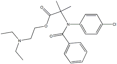 2-[N-Benzoyl-N-(p-chlorophenyl)amino]-2-methylpropionic acid 2-(diethylamino)ethyl ester