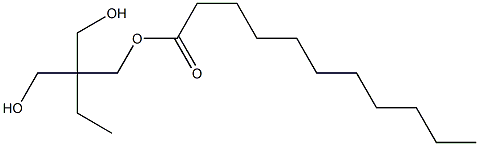 Undecanoic acid 2,2-bis(hydroxymethyl)butyl ester Struktur
