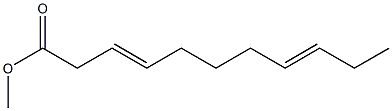 3,8-Undecadienoic acid methyl ester Structure