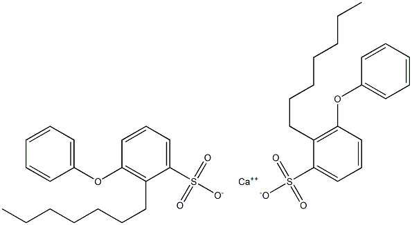 Bis(2-heptyl-3-phenoxybenzenesulfonic acid)calcium salt Structure