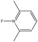 1-フルオロ-2,6-ジメチルピリジニウム 化学構造式