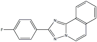2-(4-Fluorophenyl)[1,2,4]triazolo[5,1-a]isoquinoline Structure