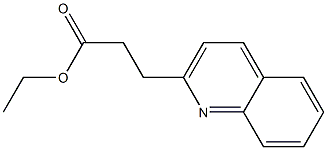 3-(Quinolin-2-yl)propionic acid ethyl ester 结构式