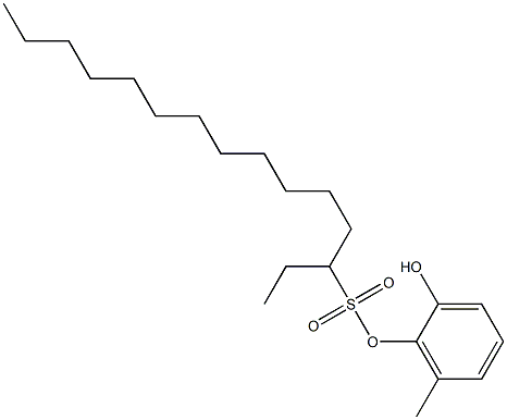3-Pentadecanesulfonic acid 2-hydroxy-6-methylphenyl ester