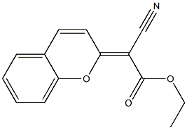 2H-1-Benzopyran-2-ylidene(cyano)acetic acid ethyl ester Structure