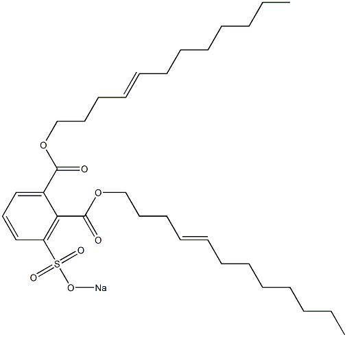 3-(Sodiosulfo)phthalic acid di(4-dodecenyl) ester