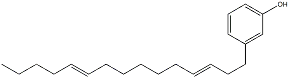 3-(3,10-Pentadecadienyl)phenol Structure