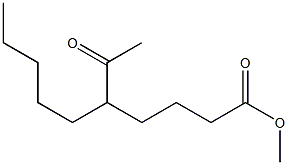5-ペンチル-6-オキソヘプタン酸メチル 化学構造式