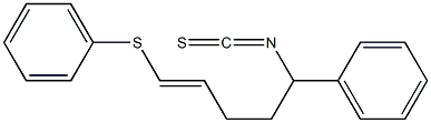 [(4E)-1-Phenyl-5-phenylthio-4-pentenyl] isothiocyanate Structure