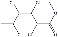 2,3,4,5-Tetrachlorohexanoic acid methyl ester Structure