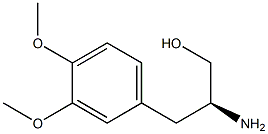 (2S)-2-Amino-3-(3,4-dimethoxyphenyl)propane-1-ol Struktur
