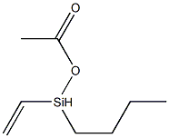 Acetic acid (ethenylbutylsilyl) ester 结构式